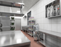 成都大型廚房廚具生產(chǎn)廠家和你聊聊食堂廚房的功能間和設備